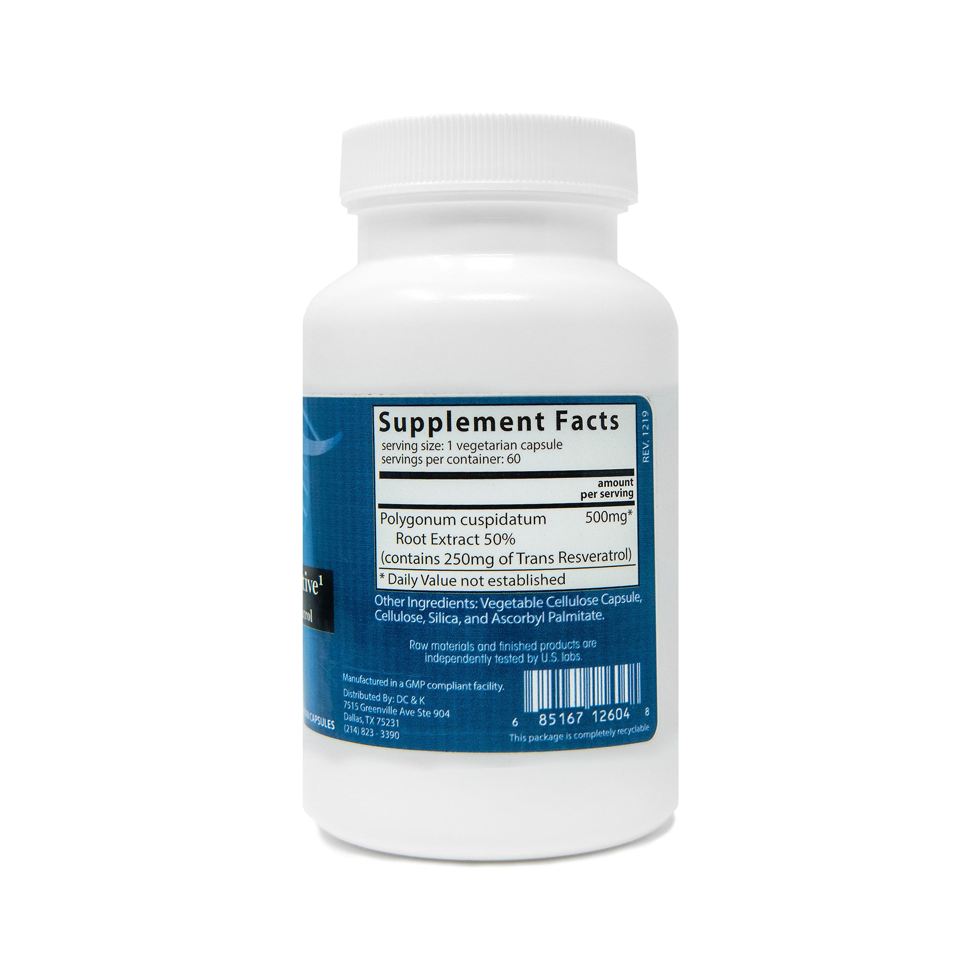 Epi-Resvero-Active 500mg (60 capsules) High Potency Resveratrol