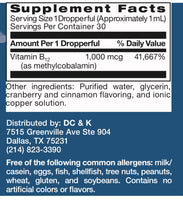 B12 liquid methylcobalamin