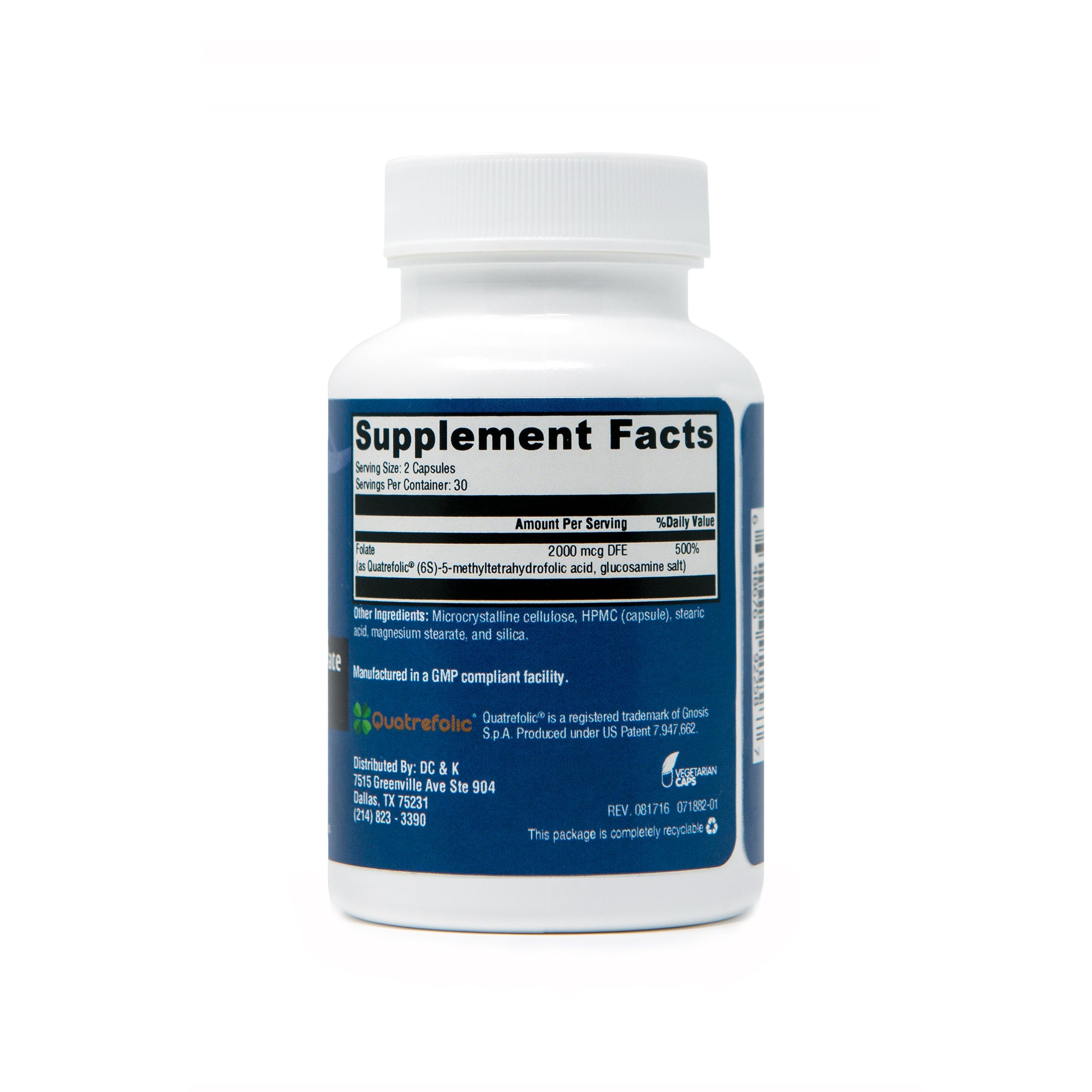 Methyl Activated B-9 Folate (60 capsules)