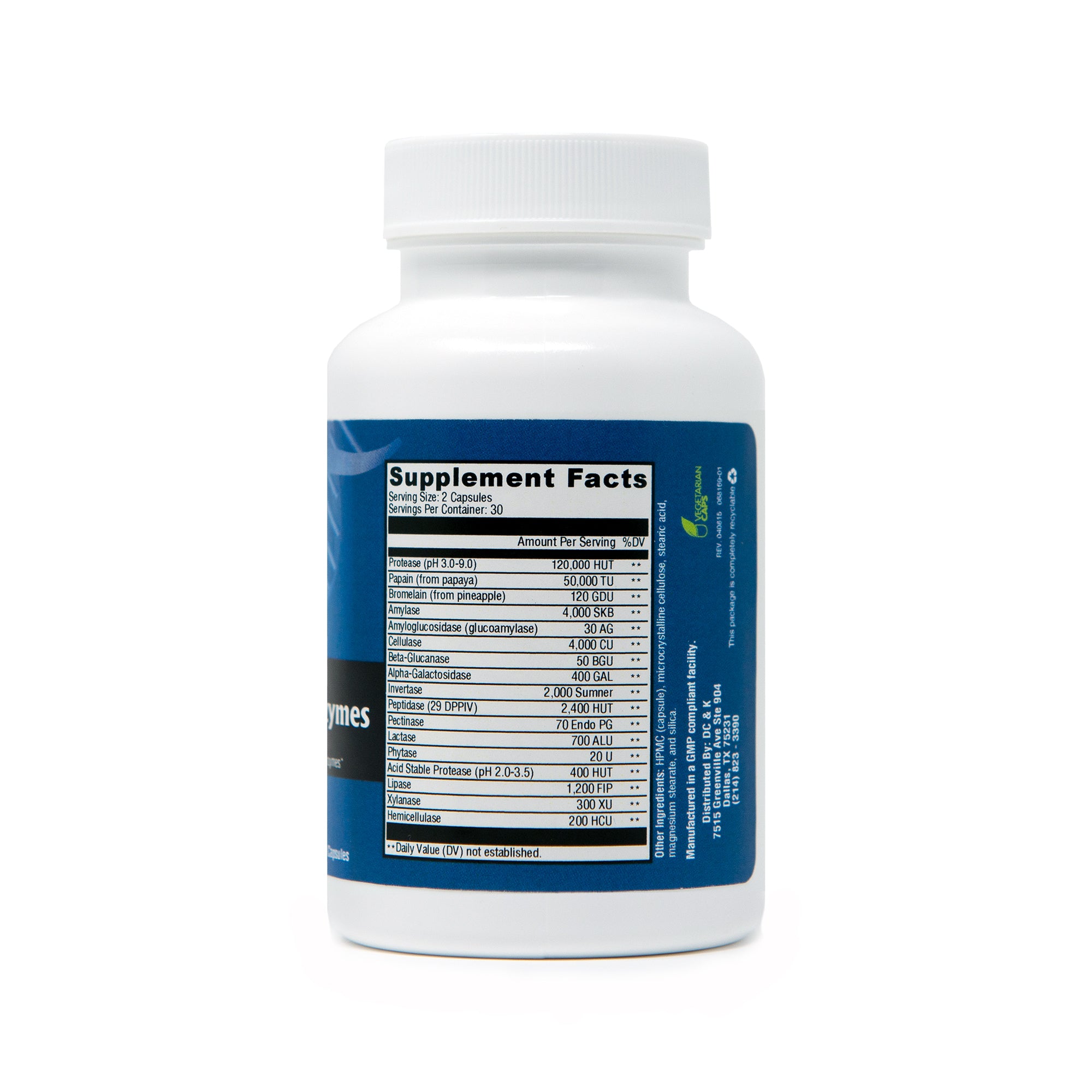 Total Digestive Enzymes (60 vegetarian capsules)