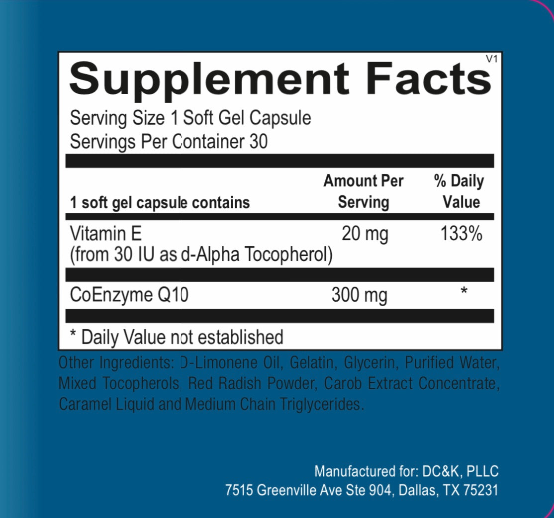 CoQ10 300 mg Enhanced Absorption