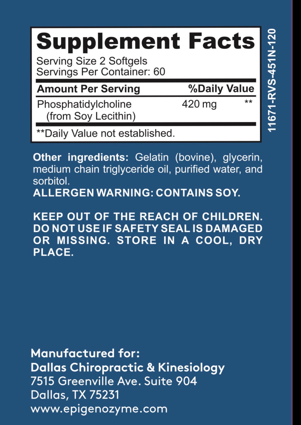 Phosphatidylcholine (120 softgels)