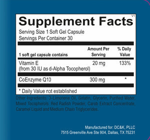 CoQ10 300 mg Enhanced Absorption